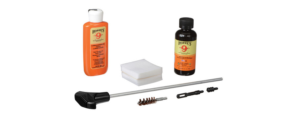 Hoppe’s PCO38 No. 9 cleaning kit has with the cleaning solvent and lubricant