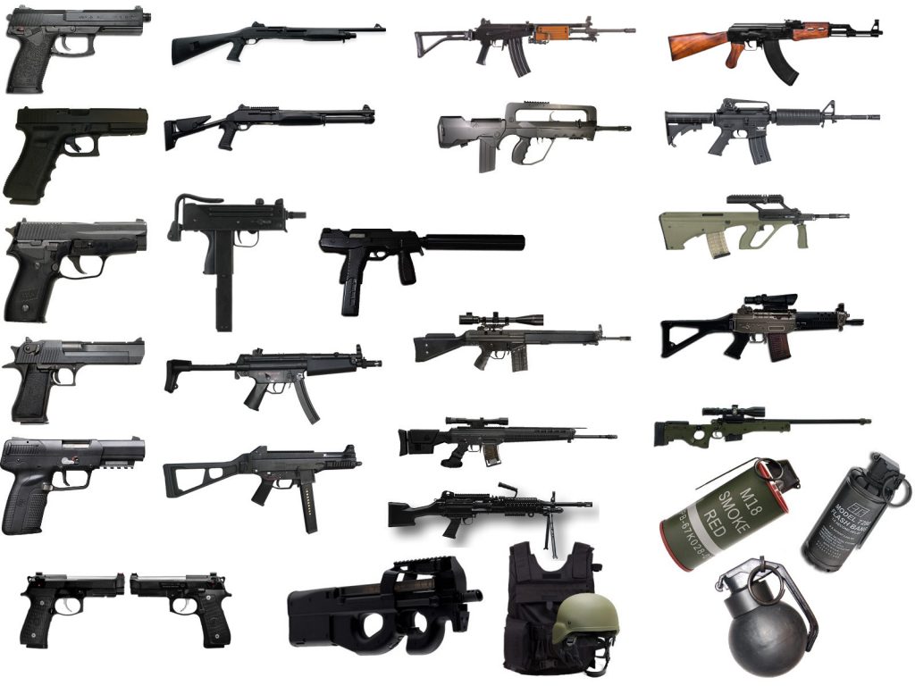 Classes of Weapons: